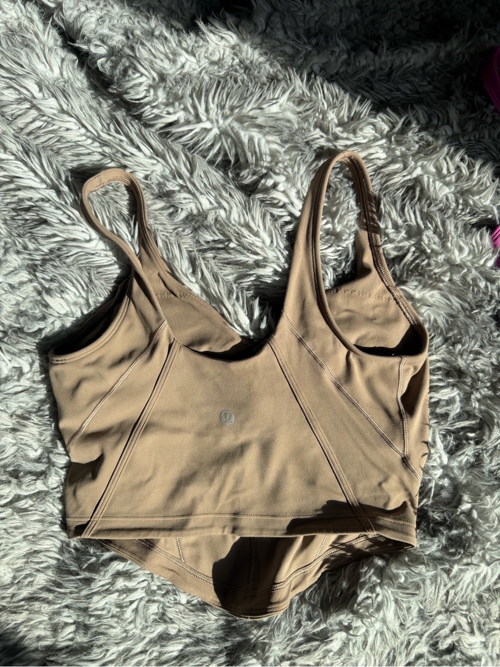 brown Lululemon corset align  top